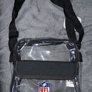 NFL Transparent Black Stadium Bag